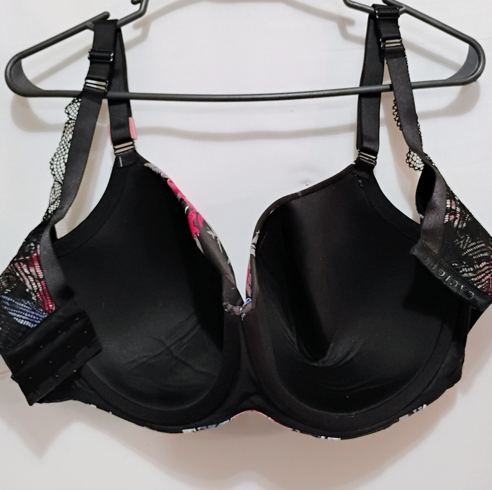NWT Cacique 42DDD Back Floral Balconette Bra Underwire Lace - Picture 9 of 10